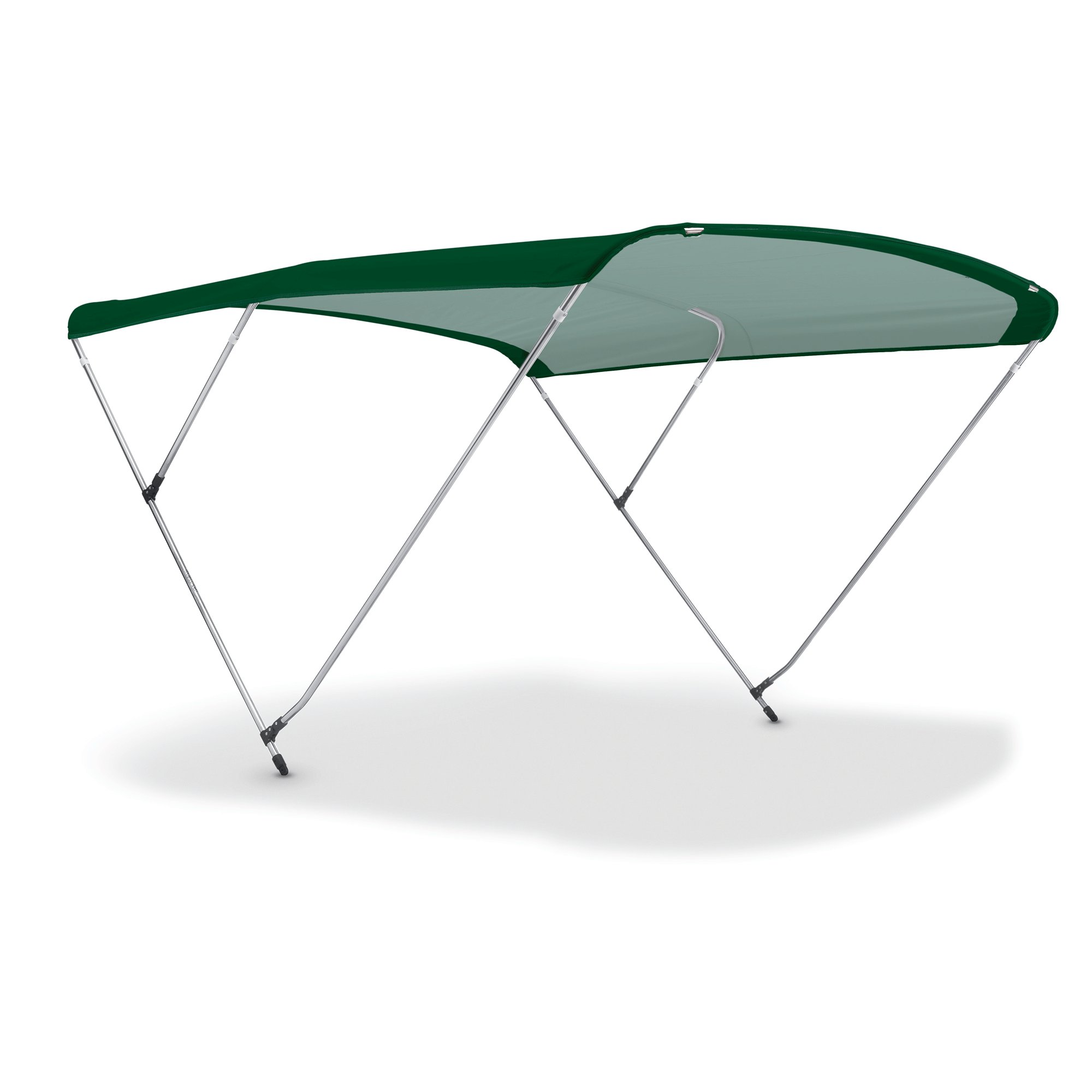 Bimini Top Sport 3-Arches Boat Cover with Stainless Steel Tube 20 mm Diameter Black Nylon Joints Reinforced Fibreglass